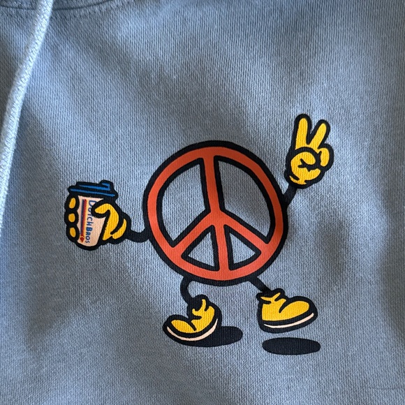 Dutch Bro’s Peace Blue Graphic Hoodie - Picture 2 of 4